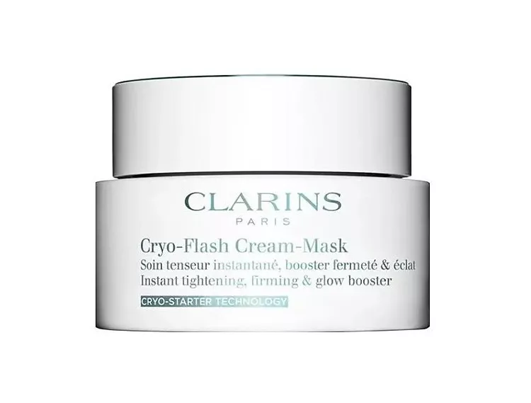 Clarins Cryo-Flash Mask Cream Instant Tightening Firming & glow Booster Veido kaukė