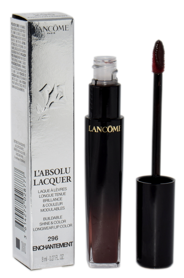 Lancome L`Absolu Lacquer Buildable Shine & Color Longwear Lip Color 296 Enchantement lūpų blizgesys