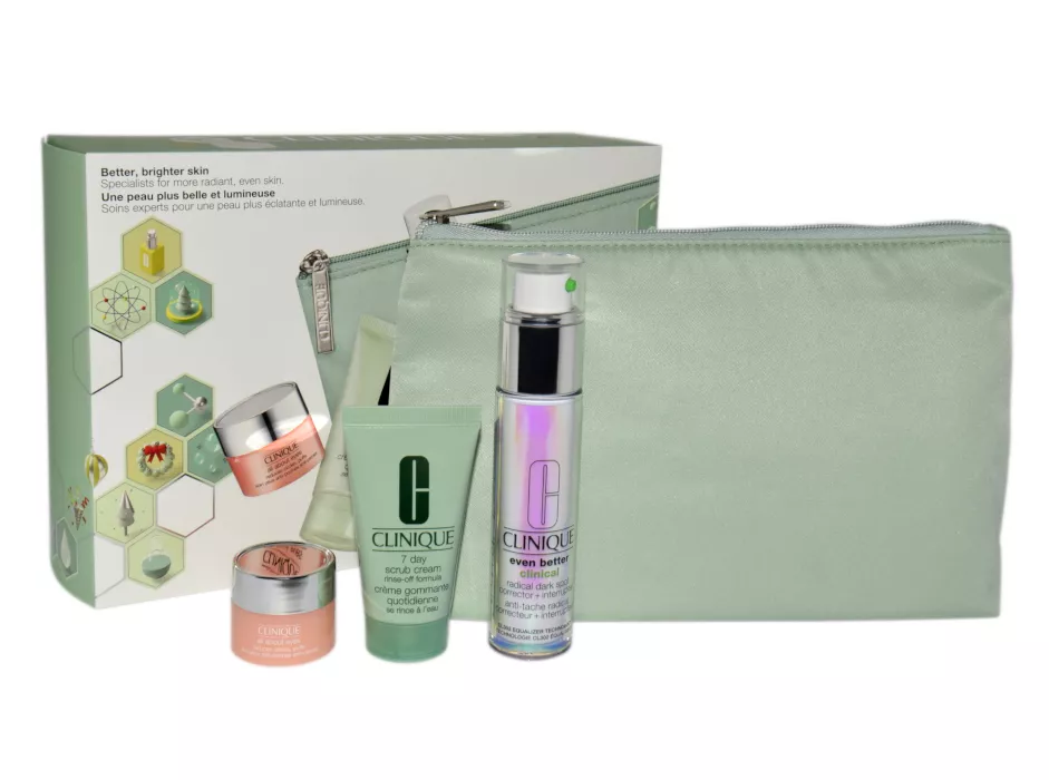 Clinique Even Better Clinical Radical Dark Spot Corrector + Interrupter + 7Day Scrub 30ml + All About Eyes