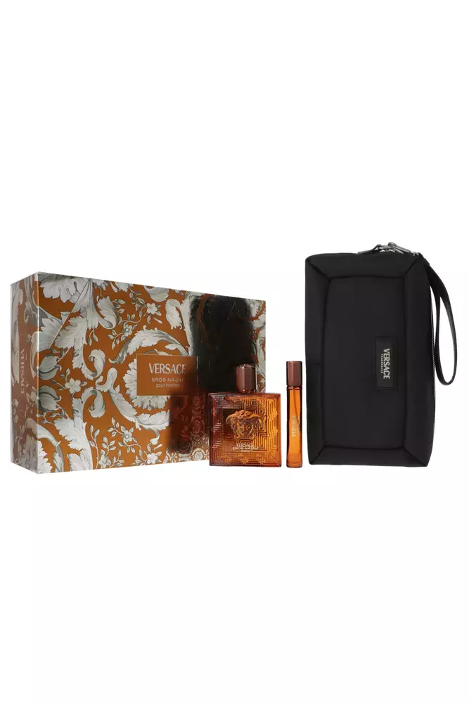 Versace Zestaw  Eros Najim Parfum 100ml + Parfum 10ml + Pouch 100ml Kvepalai Vyrams