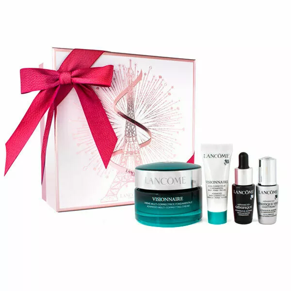 Lancome : Visionnaire Day Cream 50ml + Advanced Genefique Serum 7ml + Visionnaire Corrector 10ml + Advanced Genefique Eyes Light Pearl
