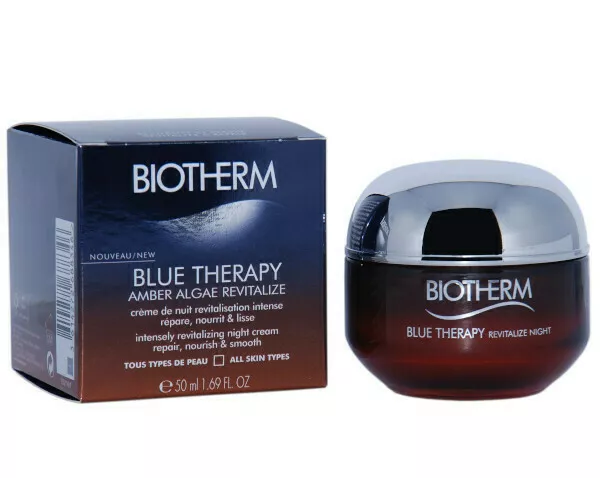 Biotherm Blue Therapy Amber Algae Revitalize Night Cream dieninis kremas
