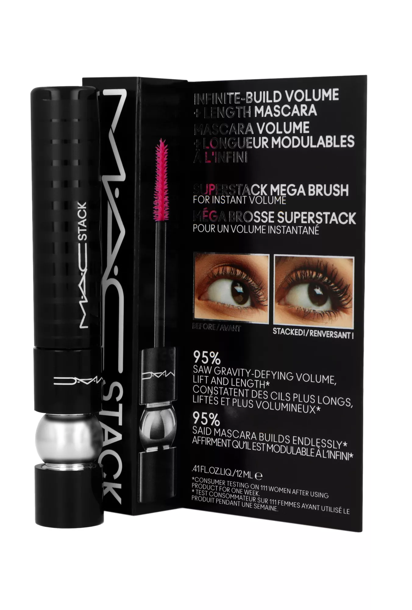 MAC Cosmetics Mac Macstack Mascara Macro 12ml blakstienų tu&scaron;as