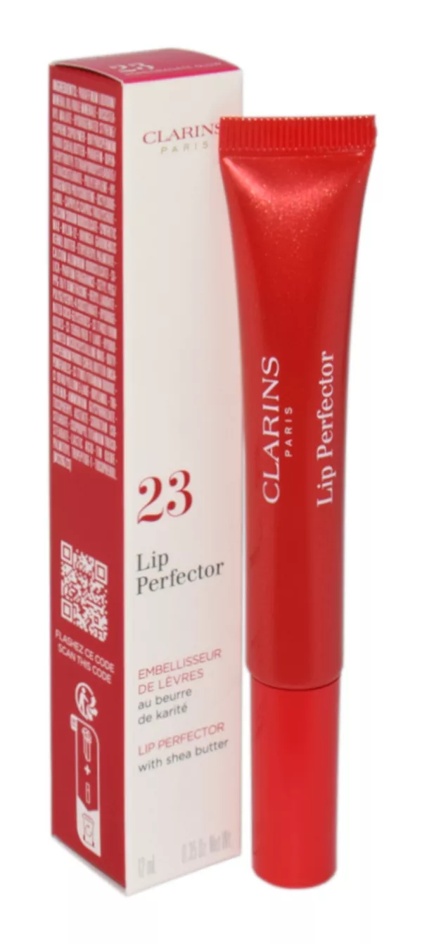 Clarins Lip Perfector 23 Pomegranate Glow lūpų blizgesys