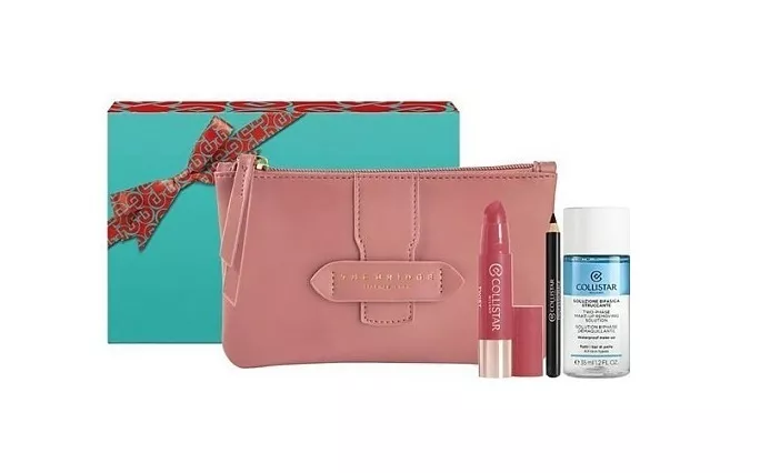 Collistar Unbox Your Glam Twist Balmy Gloss - Rose 216 + Mini Professional Eye Pencil 0.8g + Two-Phase Eye-Lip Make-Up Remover Solution
