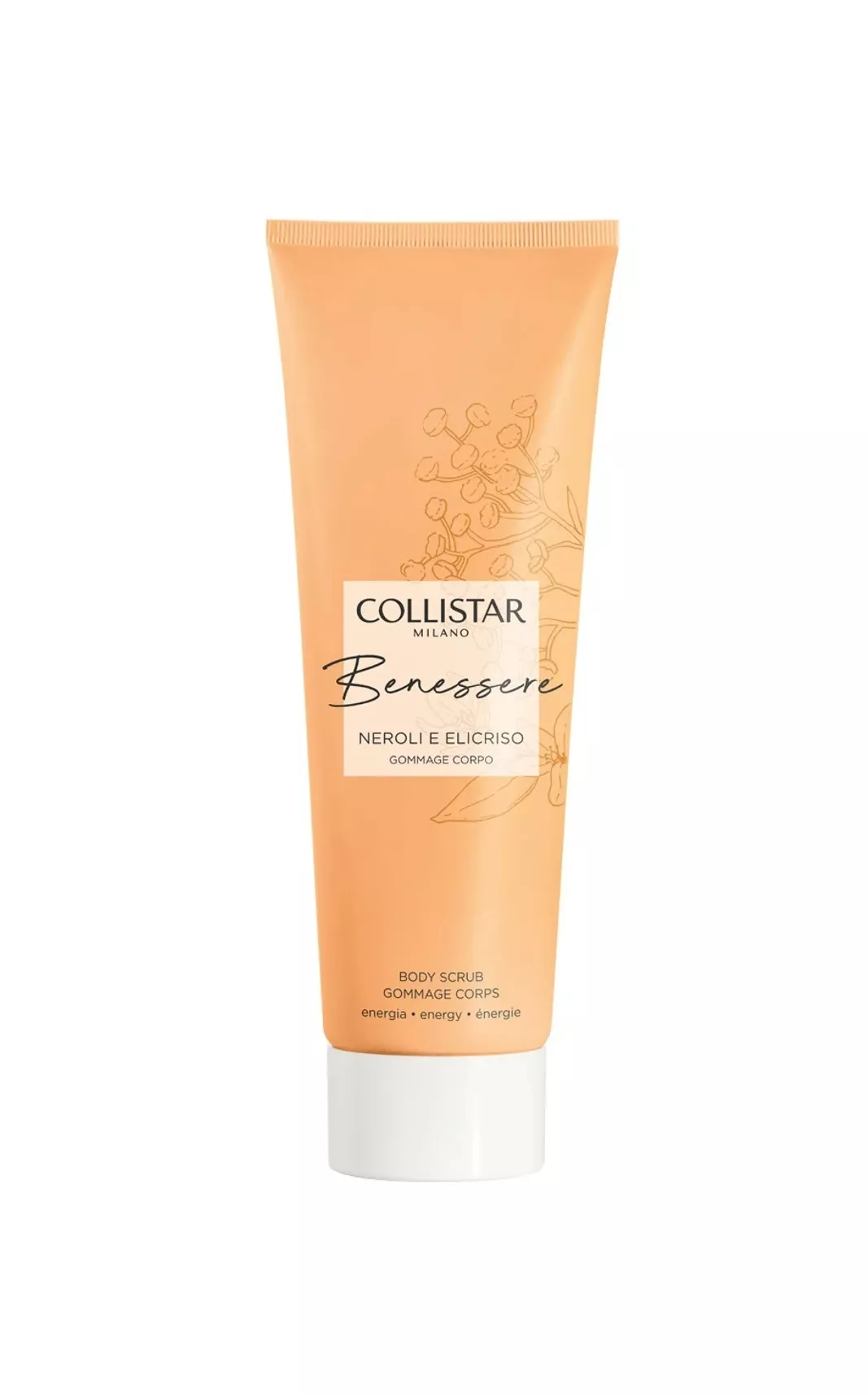 Collistar Wellness Neroli E Elicriso Wellness Body Scrub kūno pilingas Collistar Wellness Neroli E Elicriso Wellness Body Scrub kūno pilingas