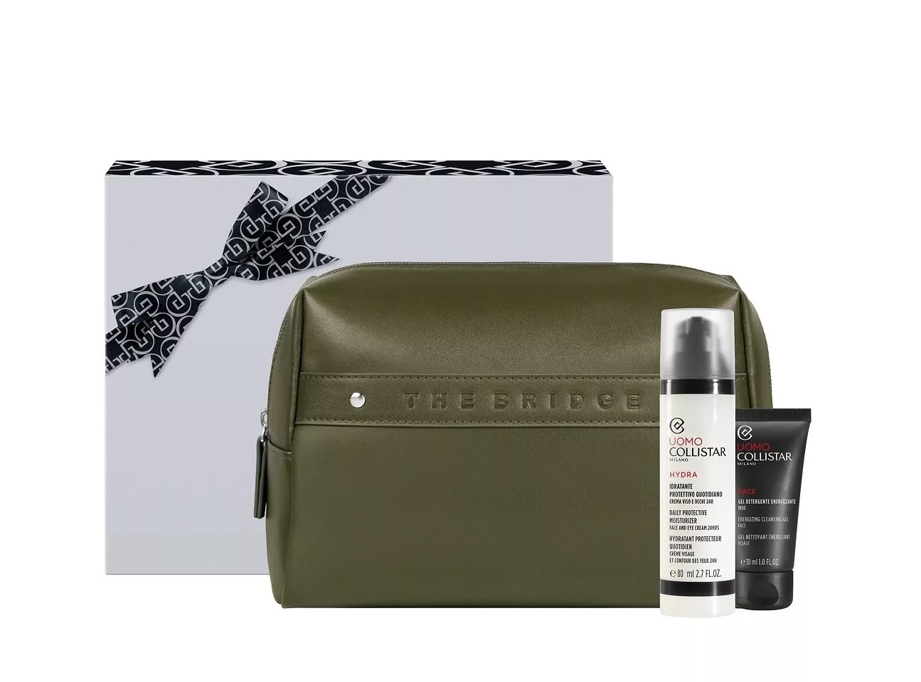 Collistar Uomo Unbox Your Style Hydra Daily Protective Moisturizer 80ml + Energizing Cleansing Gel 30ml + Pouch