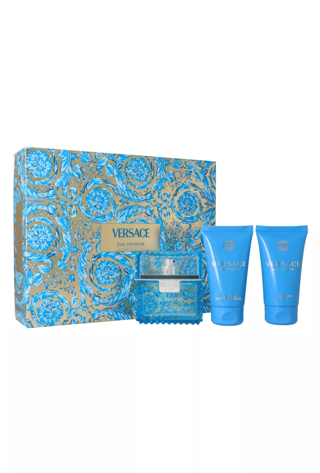 Versace Zestaw  Eau Fraiche Edt 50ml + Shower Gel 50ml + After Shave Balm Kvepalai Vyrams