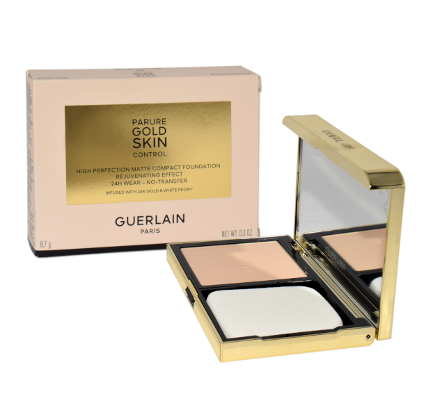 Guerlain Parure Gold Skin Control Compact 1N 8, 8,7g sausa pudra