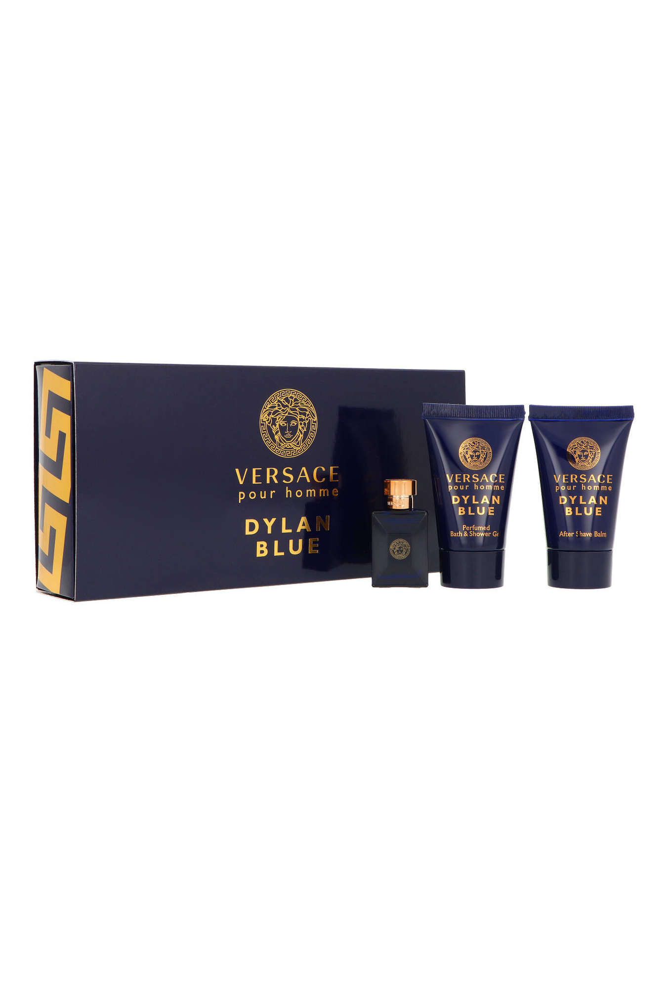 Versace Dylan Blue Pour Homme 5ml Edt 5ml + Shower Gel 25ml + After Shave Balm 25ml Kvepalai Vyrams Rinkinys