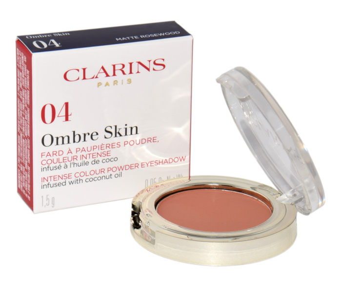 Clarins Ombre Skin Mono Eyeshadow 04 Matte Rose Wood &scaron;e&scaron;ėliai