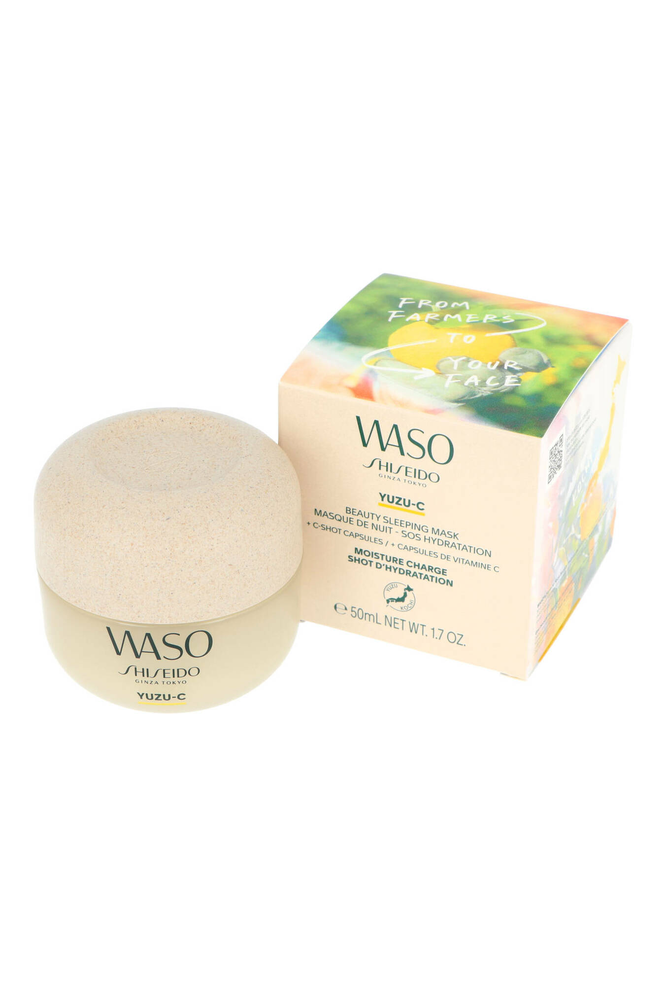 Shiseido Waso YUZU-C Beauty Sleeping Mask 50ml Veido kaukė