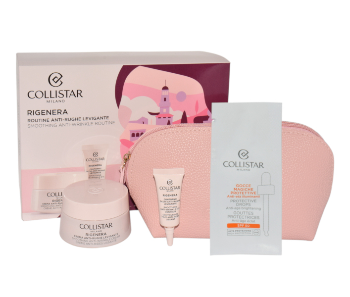 Collistar Anti Wrinkle Smoothing Cream 50ml + Anti Wrinkle Smoothing Eye Contour 5ml + Protective Magic Drops 