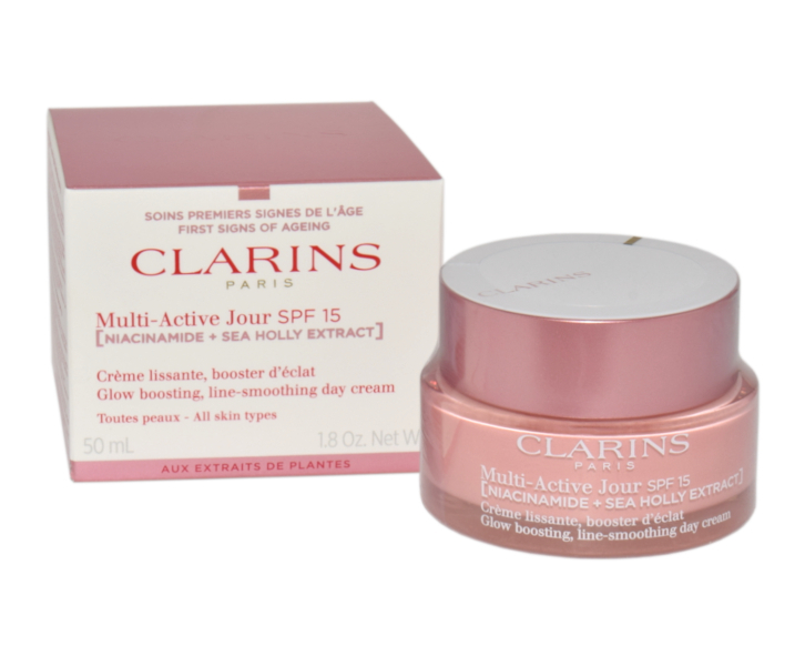 Clarins Multi-Active Creme Jour Spf 15 Glow Boosting Line-Smoothing Day Cream dieninis kremas