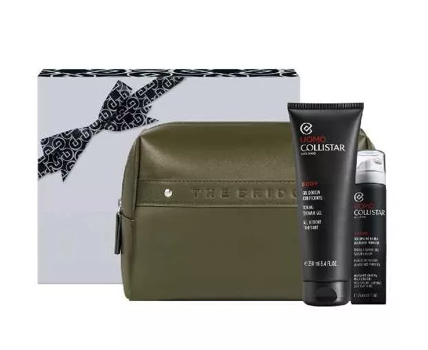 Collistar Uomo Shower Gel 250ml + Mini Foam 75ml + Pouch