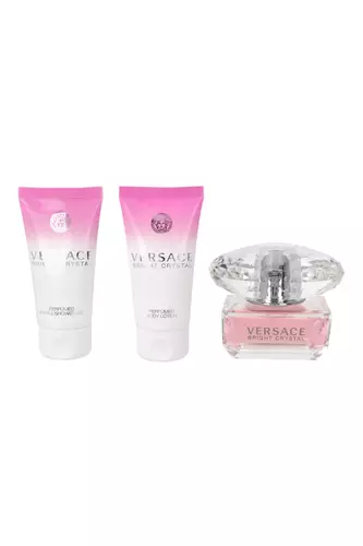 Versace Bright Crystal 50ml Edt 50ml + Shower Gel 50ml + Body Lotion 50ml Kvepalai Moterims Rinkinys