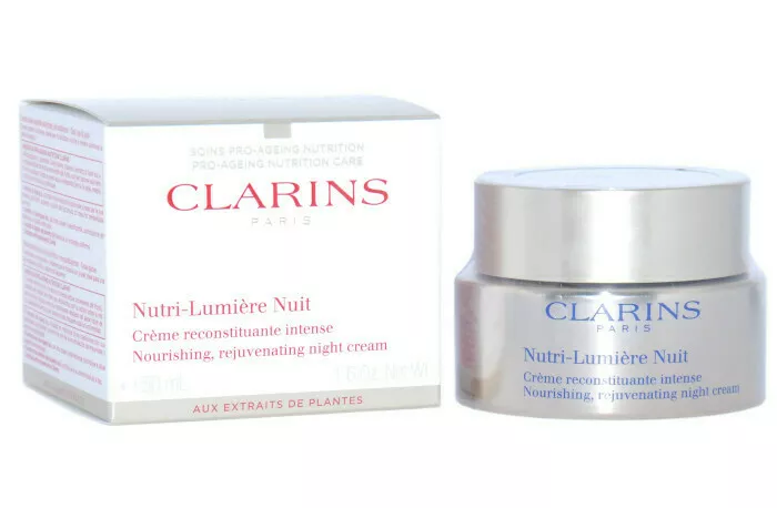 Clarins Nutri-Lumiere Night Cream Nourishing Rejuvenating dieninis kremas