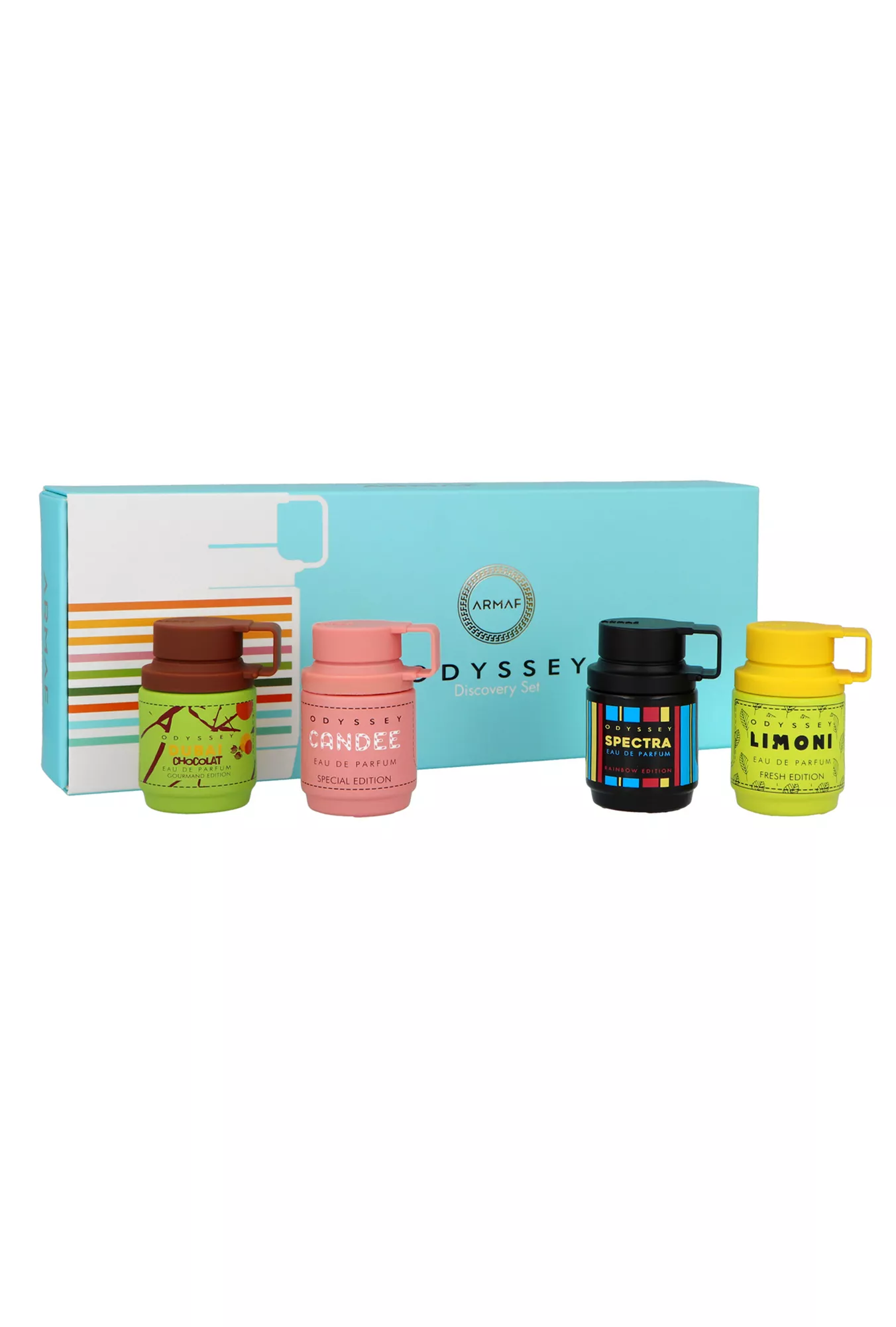 Armaf Odyssey Discovery Set - EDP 4 x 12 ml 12ml Odyssey Discovery Set - EDP 4 x 12 ml kvepalų mėginukas Unisex Rinkinys