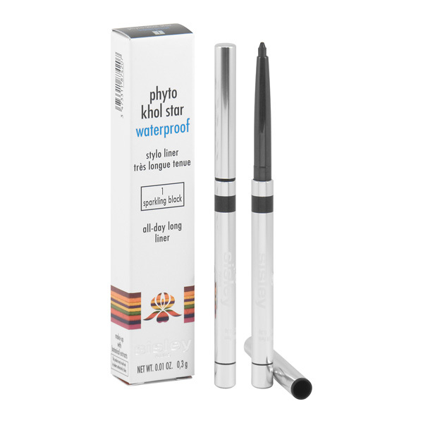 Sisley Phyto - Khol Star Waterproof Eye Pencil 1 Sparkling Black 0, 0,3g NI&Scaron;INIAI akių kontūras