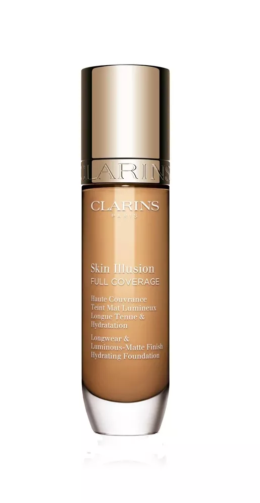 Clarins Skin Illusion Full Coverage Hydrating Foundation 112,3N makiažo pagrindas