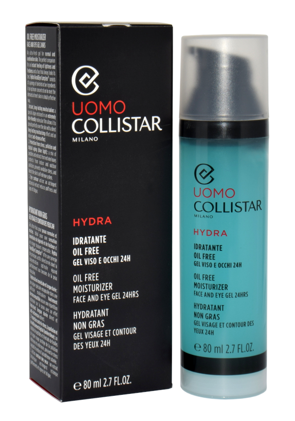 Collistar Uomo Hydra Oil Free Moisturizer Veido gelis Valomasis veido gelis Vyrams