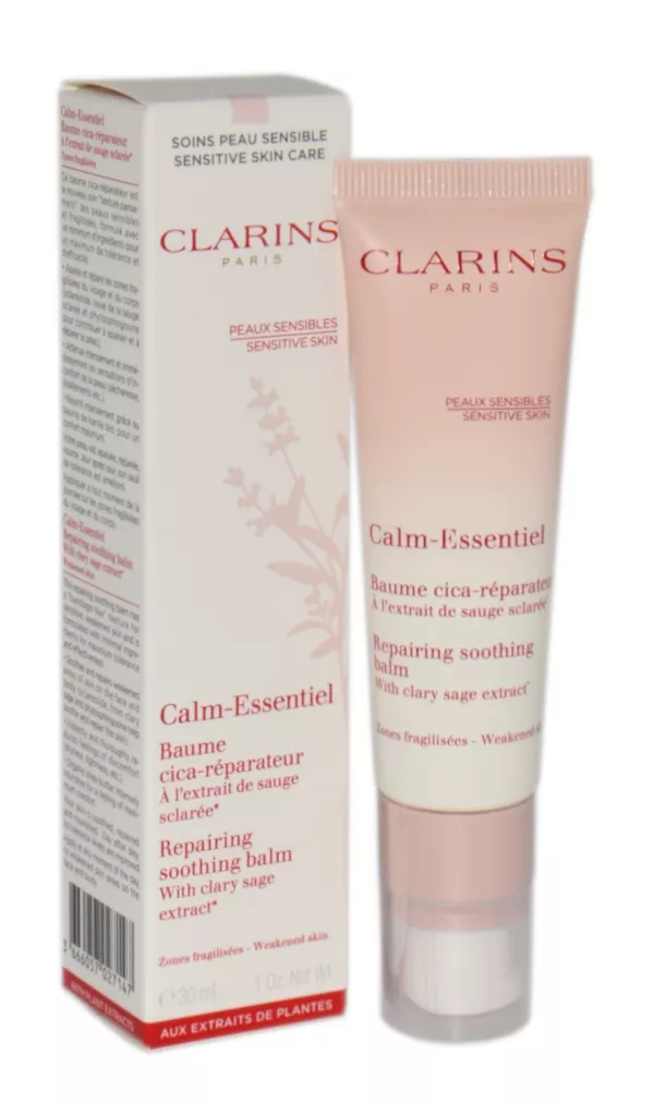 Clarins Calm-Essentiel Repairing Soothing Balm Dieninis kremas Veido priemonė raudonuojančiai ir jautriai odai Moterims