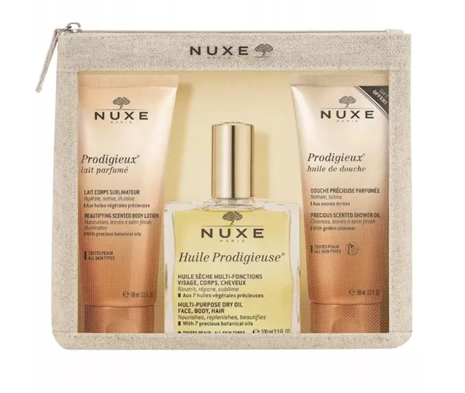 Nuxe Prodigieux Mixed Body Care Dry Oil 100ml + Body Lotion 100ml + Shower Oil