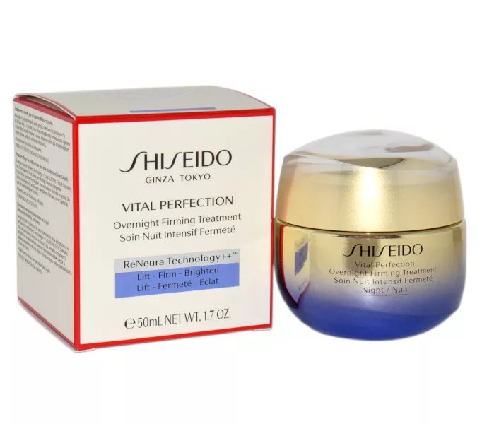 Shiseido Vital Perfection Overnight Firming Treatment dieninis kremas