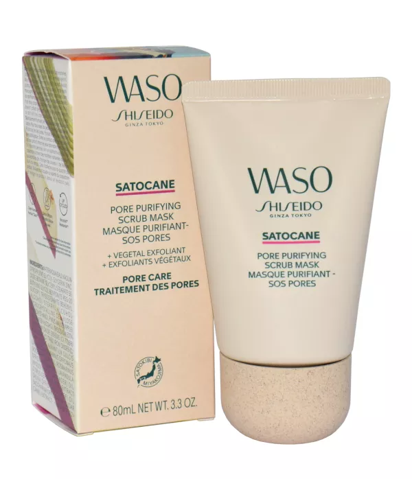 Shiseido Waso Satocane Pore Purifying Scrub Mask Veido kaukė