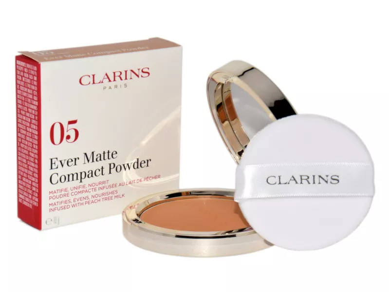 Clarins Ever Matte Compact Powder 05 Medium Deep sausa pudra