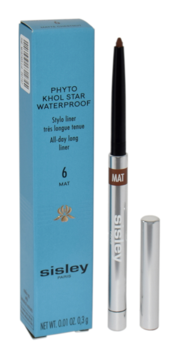 Sisley Phyto - Khol Star Waterproof Stylo Liner 6 Matte Chestnut 0, 0,3g NI&Scaron;INIAI akių kontūras