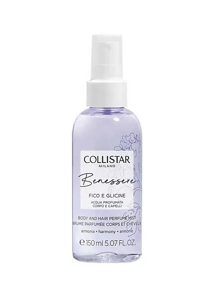 Collistar Benessere Fico e Glicine Body And Hair Perfume Mist plaukų dulksna