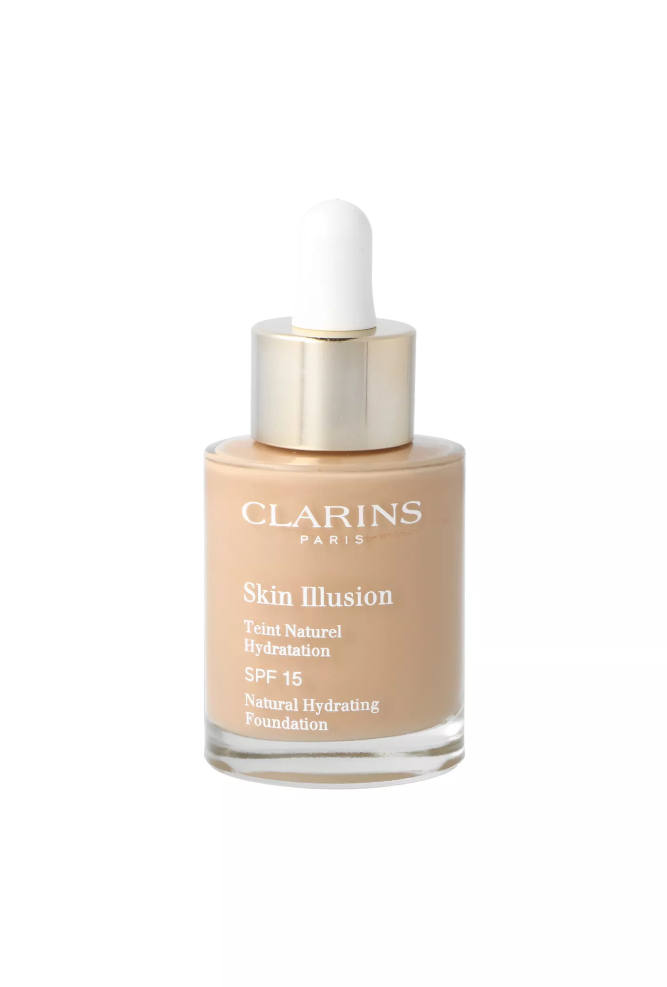 Clarins Skin Illusion Natural Hydrating Foundation Spf 15 108.5 Cashew 30ml makiažo pagrindas