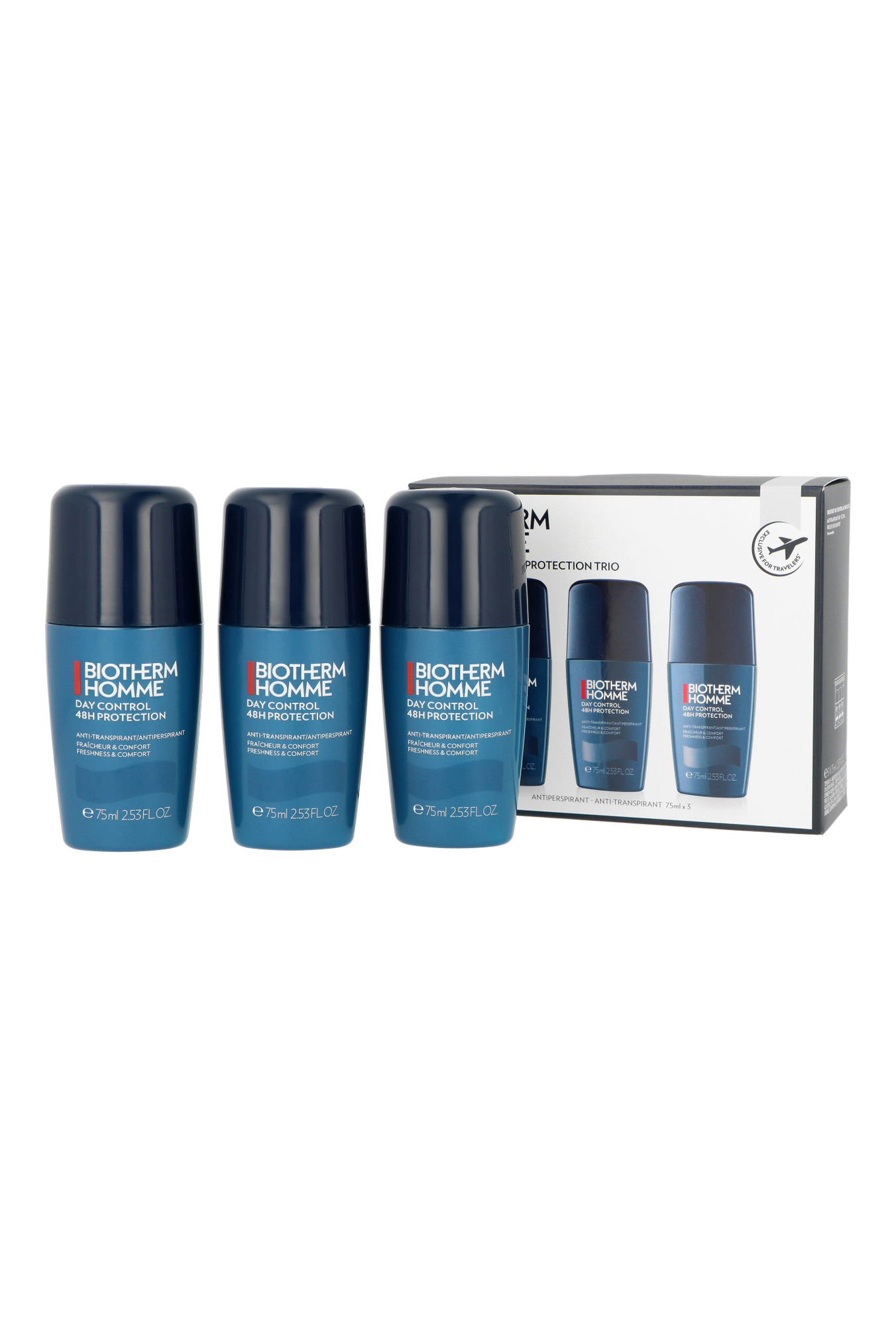 Biotherm Set of ball deodorants 48H Day Control Trio 3 x Dezodorantas Dezodorantas ir antiperspirantas Vyrams