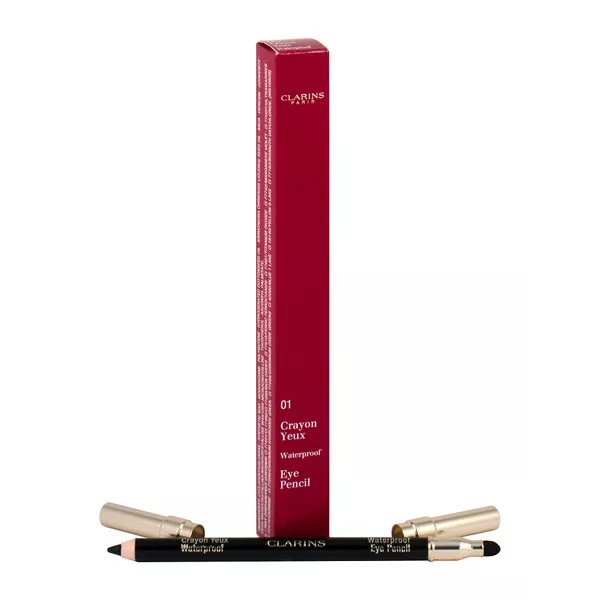 Clarins Waterproof Eye Pencil 01 Black 1, akių kontūras