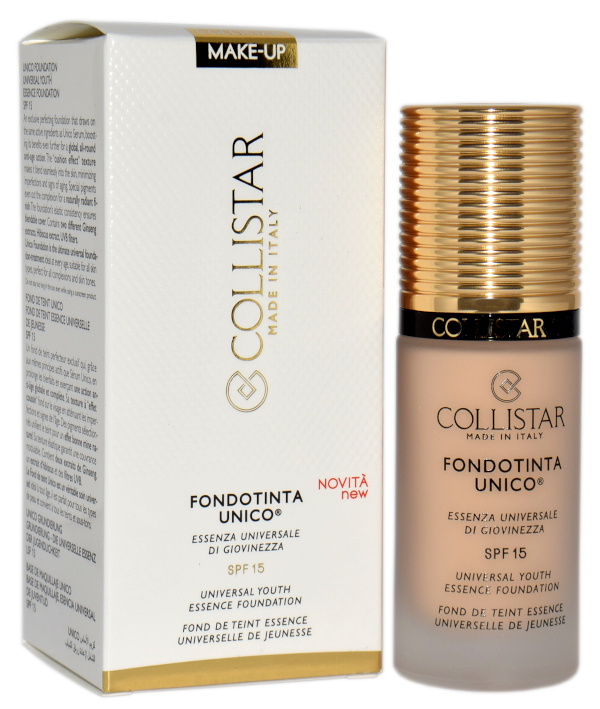 Collistar Unique Foundation Universal Essence Of Youth Spf 15 N&deg; 1N Ivory makiažo pagrindas