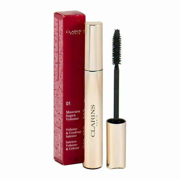 Clarins Supra Volume Mascara 01 Intense Black blakstienų tu&scaron;as