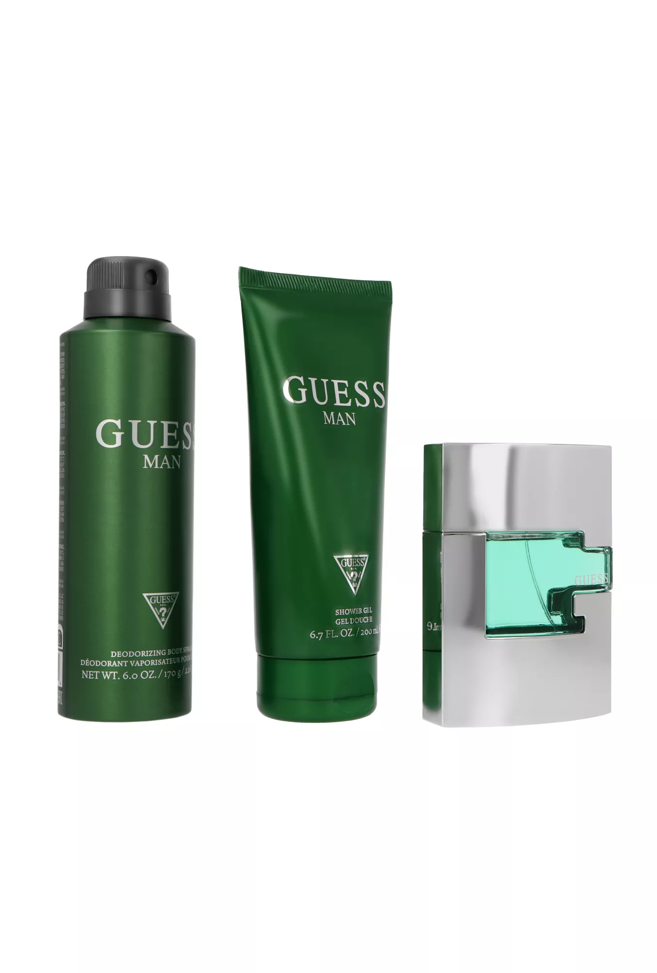 Guess Man 75ml Edt 75ml + Deodorant 226ml + Shower Gel 200ml Kvepalai Vyrams Rinkinys