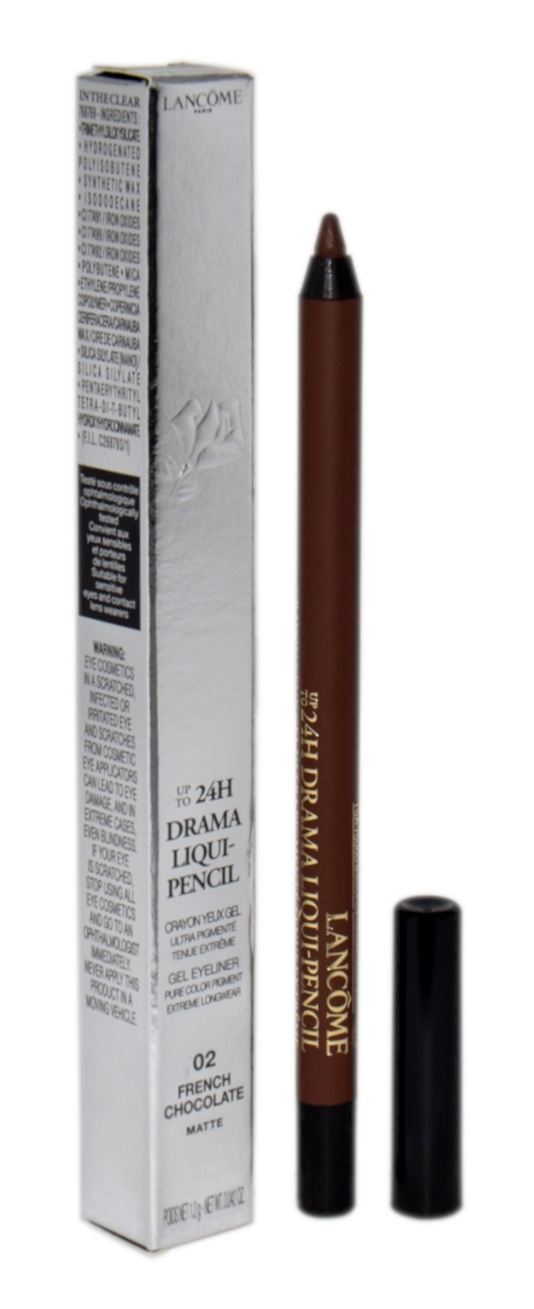 Lancome Drama Liquid Pencil 24H 02 French Chocolat LancomeDrama akių kontūras
