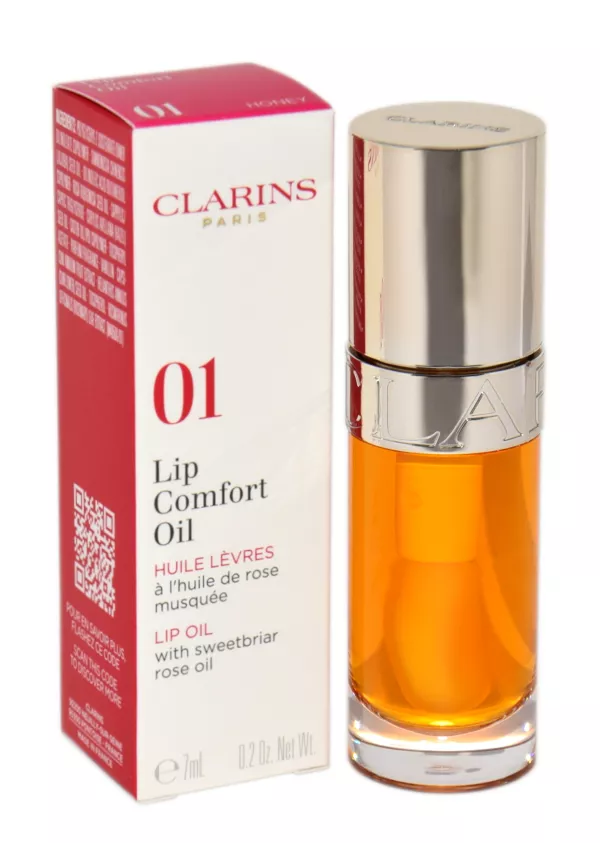Clarins Lip Comfort Oil 01 Honey lūpų blizgesys