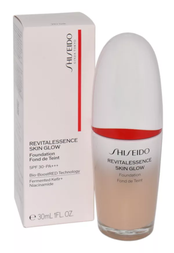 Shiseido Revitalessence Skin Glow Foundation Spf 30+++ 30ml 310 Silk makiažo pagrindas