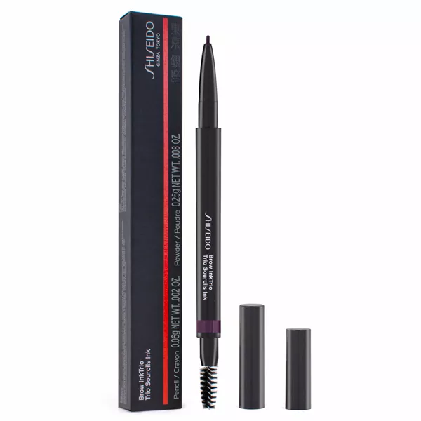 Shiseido Brow InkTrio Pencil 04 Ebony 0, antakių modeliavimo paletė
