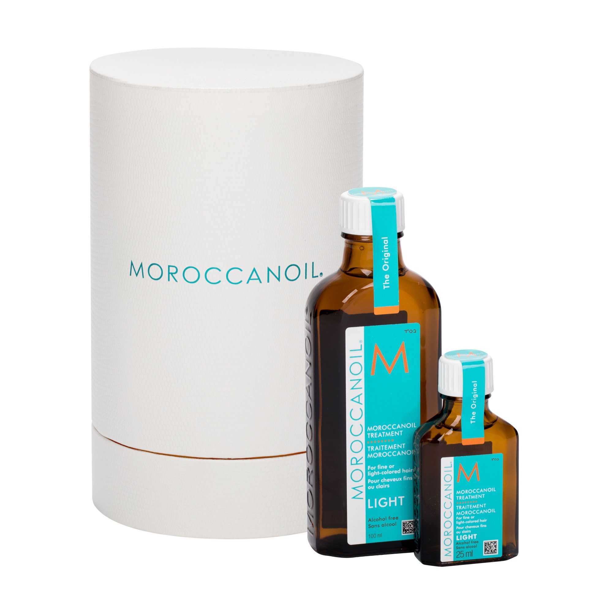 Moroccanoil Treatment Light 100ml Hair Oil 100 ml + Hair Oil 25 ml plaukų aliejus Rinkinys (Pažeista pakuotė)