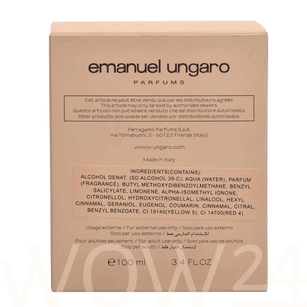 Emanuel Ungaro Emanuel Ungaro Desnuda Edp Spray 100 ml Kvepalai Moterims EDP