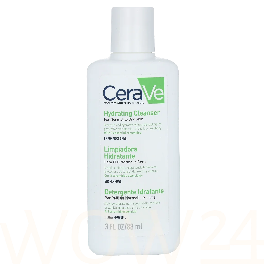 Cerave Facial Cleansers Hydrating Valomoji emulsija Veido losjonas Moterims