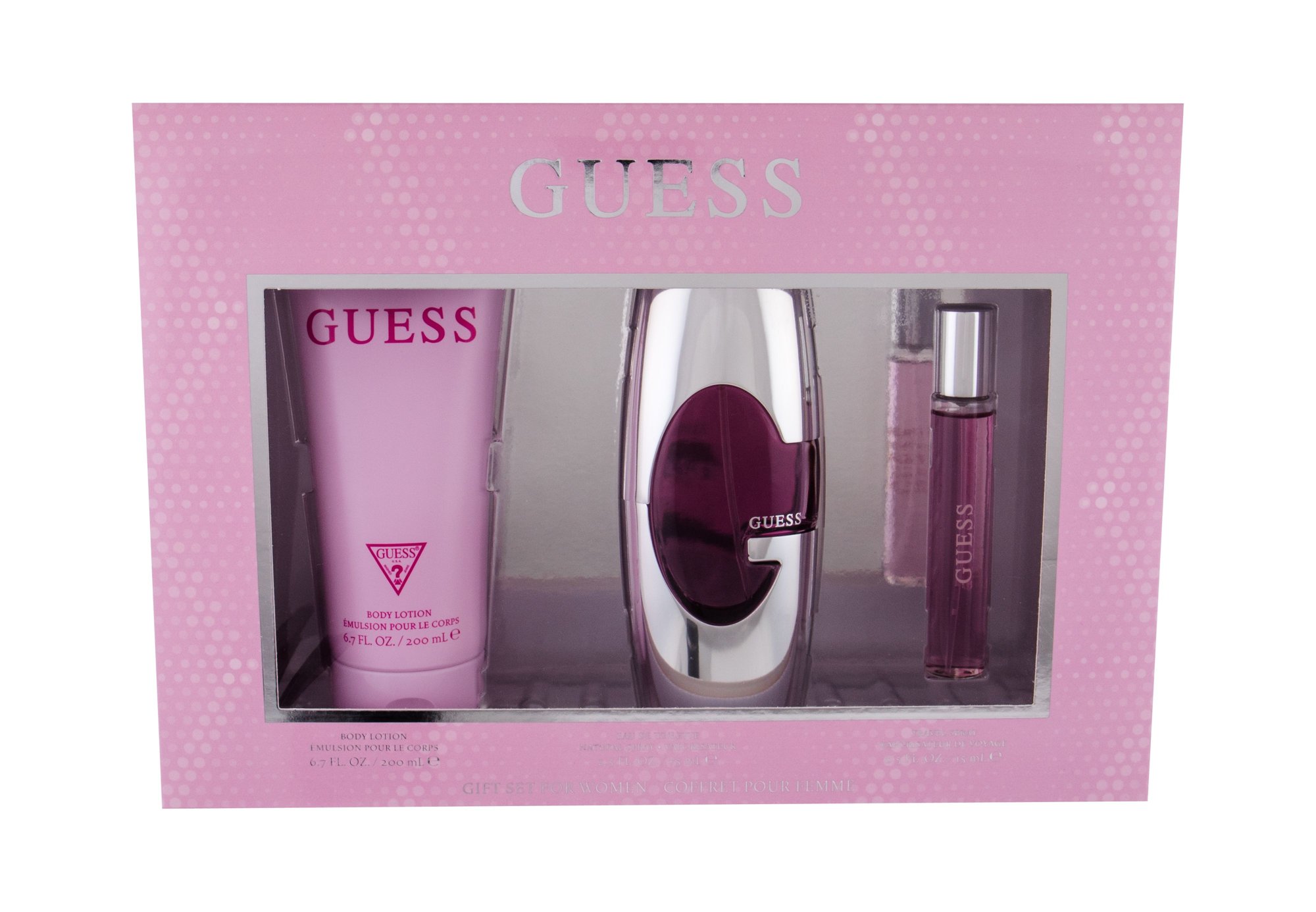 Guess Guess For Women 75ml Edt 75 ml + Edt 15 ml + Body Lotion 200 ml Kvepalai Moterims EDT Rinkinys