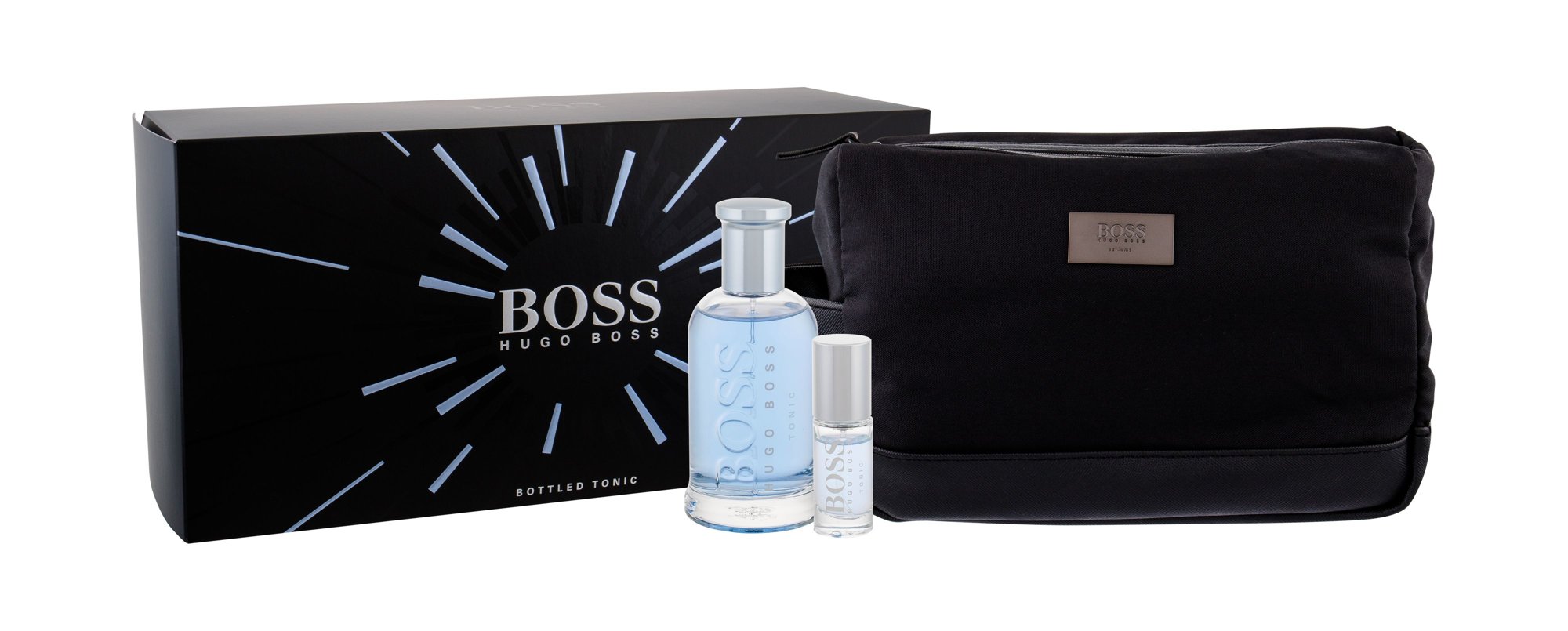 Hugo Boss Boss Bottled Tonic 100ml Edt 100 ml + Edt 8 ml + Cosmetic Bag Kvepalai Vyrams EDT Rinkinys