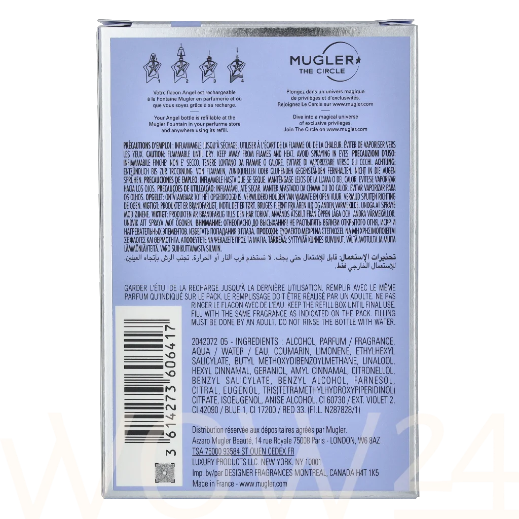 Thierry Mugler Thierry Mugler Angel Edp Spray Refillable 15 ml kvepalai Moterims EDP
