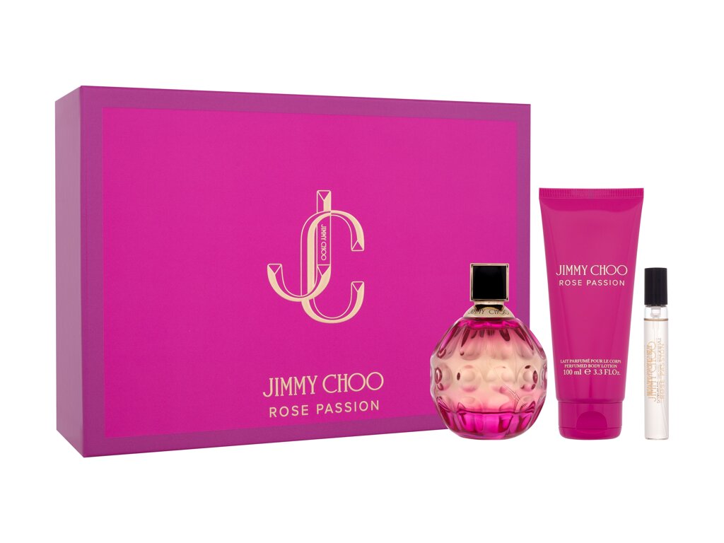 Jimmy choo Rose Passion Eau De Parfum 100 ml Damaged box Set
