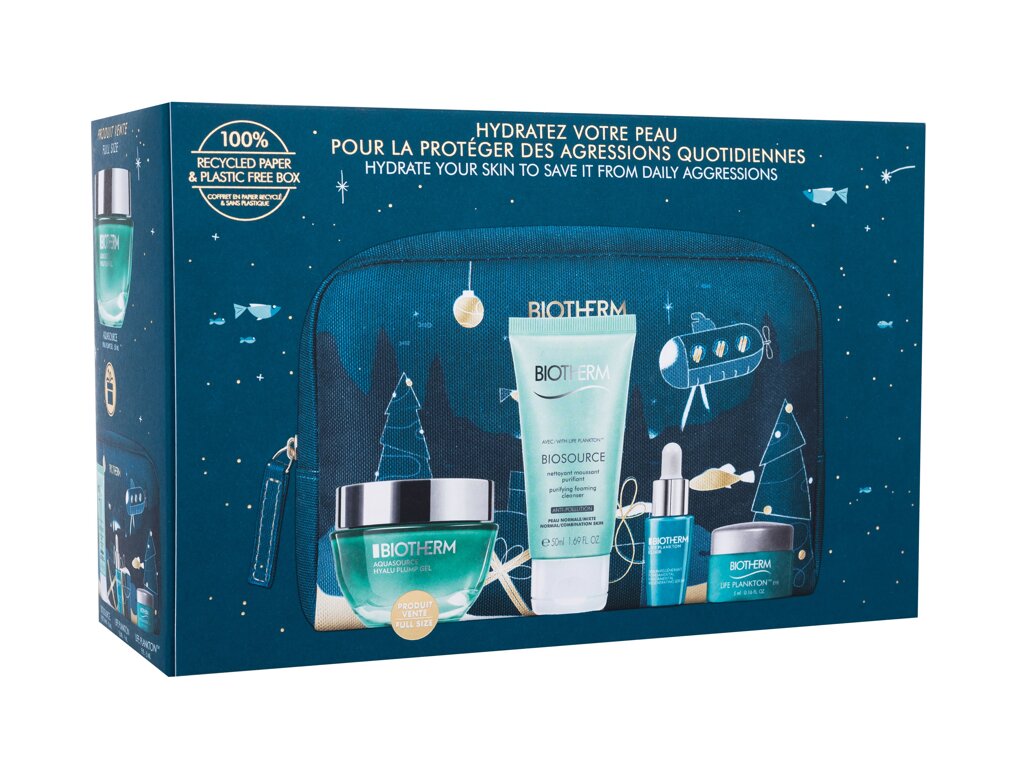 Biotherm Aquasource Hyalu Plump Gel Veido gelis 50 ml Set
